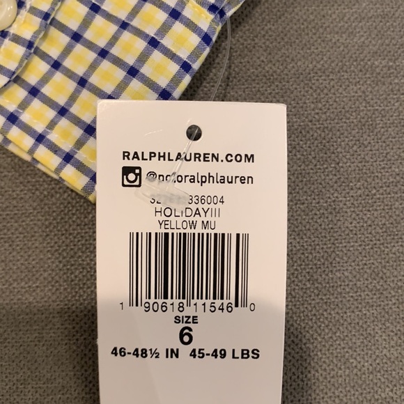 NEW Ralph Lauren L/S button down shirt size 6 boys - Picture 3 of 4